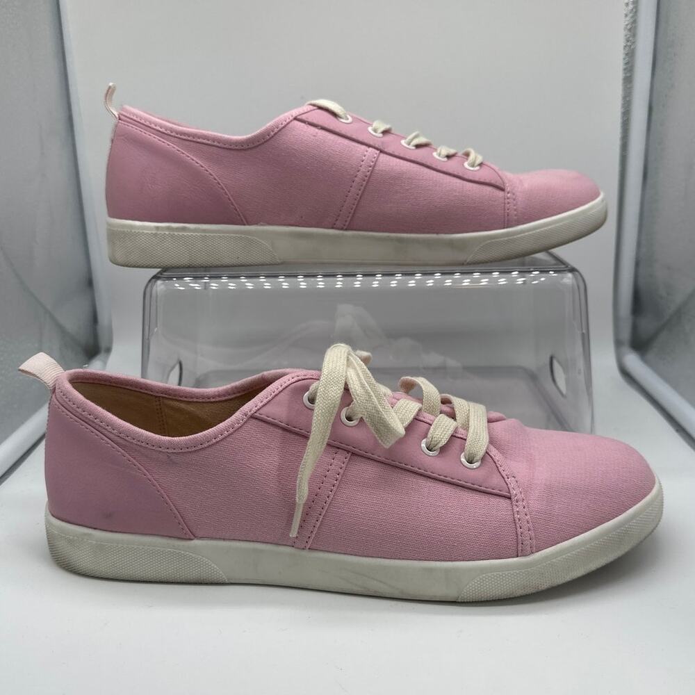 Vionic Women's Pisces Canvas Cameo Pink Sneakers Sz 10 Comfort Orthopedic Shoes